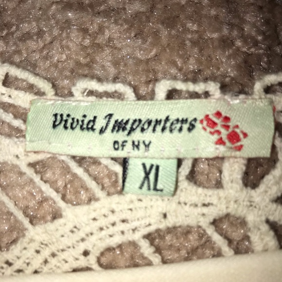 NWOT❣️ Vivid Importers Crochet Blouse - Picture 4 of 5